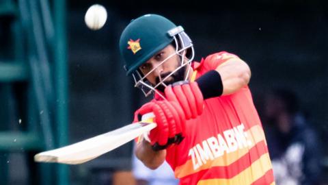 Sikandar Raza hit a rapid 44 for Zimbabwe