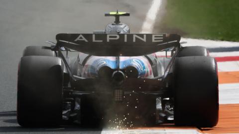 The back of an Alpine Formula 1 car