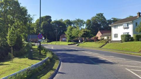 The A18 near the Laceby junction