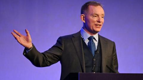 Chris Bryant speaking in London in February 2024