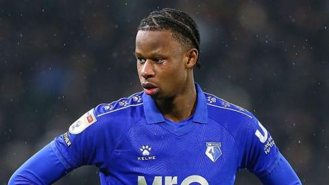 Stephen Mfuni in action for Watford