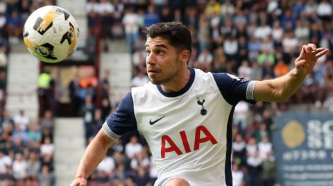 Manor Solomon in action for Tottenham in pre-season