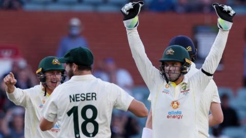 Australia celebrate victory