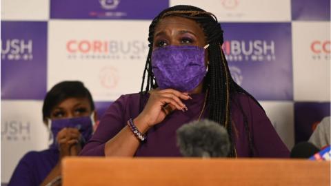 Cori Bush delivers her victory speech