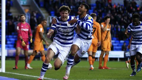 Tom Holmes scores a spectacular opening goal for Reading against Hull City