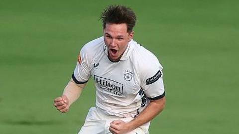 Sonny Baker celebrates