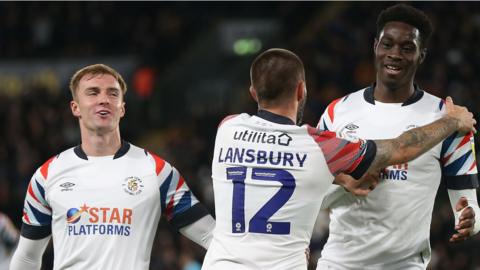 Luton celebrate