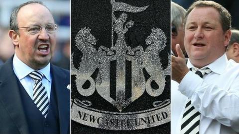Rafael Benitez, Newcastle badge, Mike Ashley