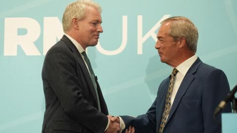 Danny Kruger and Nigel Farage