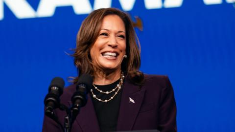 Vice-President Kamala Harris speaks at the American Federation of Teachers' 88th National Convention on July 25, 2024 in Houston, Texas.