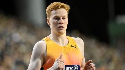 Charlie Dobson in action at Diamond League final