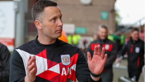 Crewe interim boss Alex Morris.