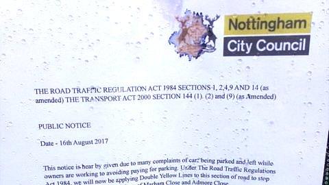 Fake Nottingham City Council letter