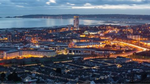 Swansea city centre