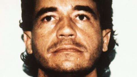 Carlos Lehder's mugshot from 1987