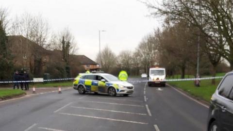 Essex Police image of Parklands in Waltham Abbey following a fatal collision