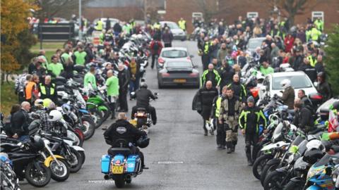 Motorbike gathering in Brackley