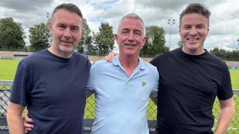 Oisin McConville, Seamus Birt and Thomas Niblock