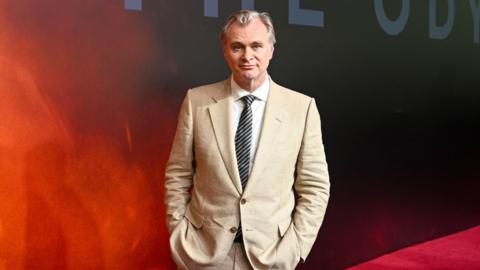 MUMBAI, INDIA - JULY 11: Christopher Nolan attends Universal Pictures THE ODYSSEY Premiere on July 11, 2026 in Mumbai, India. (Photo by Aalok Soni/Getty Images for Universal Pictures)