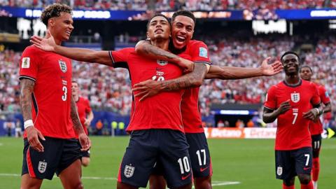 England's Jude Bellingham celebrates scoring against Panama
