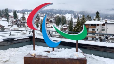 Paralympics logo at the Milan-Cortina 2026 Games