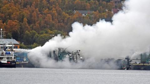 The Russian fishing trawler Bukhta Nayezdnik