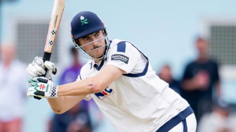 Yorkshire's James Wharton plays a shot