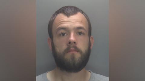 A police mugshot
