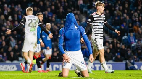 Dejected Rangers player