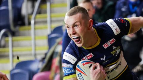 Of Leeds' seven tries against Wigan, two came courtesy of Harry Newman intercepting and running in from his own half