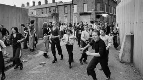 Beverly Street, West Belfast, August 1975