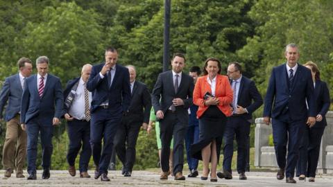 Edwin Poots and ministerial team at Stormont