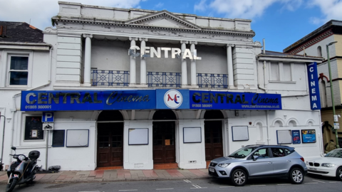 Exterior shot of the cinema