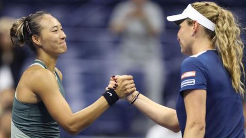 Zheng Qinwen and Donna Vekic