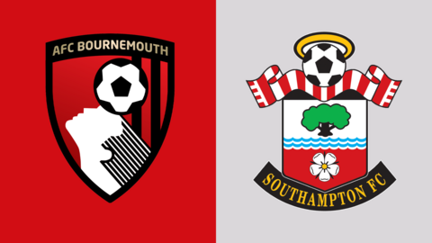 Bournemouth v Southampton club badges 