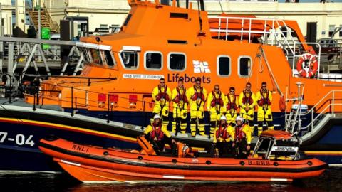 St Peter Port RNLI team. Pic: Tony Rive