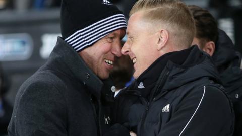 Graham Potter a Garry Monk