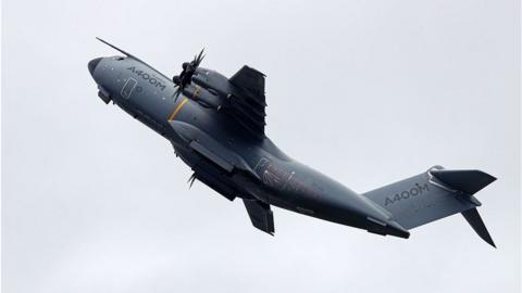 The A400M in flight