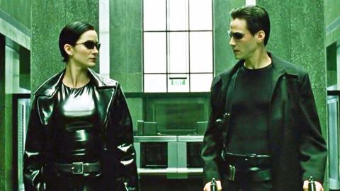 Carrie-Anne Moss and Keanu Reeves star in the original 1999 film