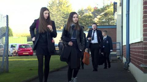 All pupils in Northern Ireland returned to school on Monday.