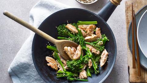 Sesame chicken stir-fry