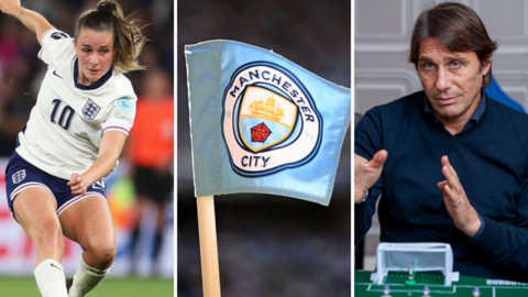 Ella Toone, Manchester City flag and Antonio Conte