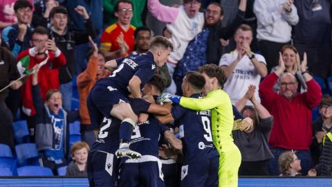 Haverfordwest players celebrate