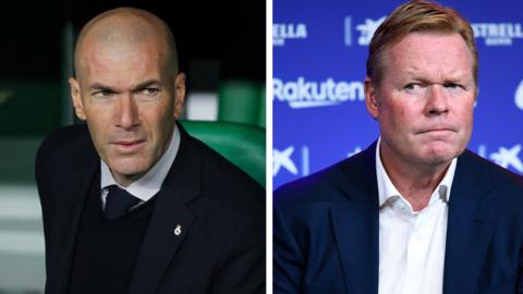 Zinedine Zidane and Ronald Koeman