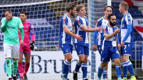 James Daly's opening goal against non-league Darlington was Bristol Rovers' first under new boss Paul Tisdale