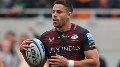 Sean Maitland in action for Saracens