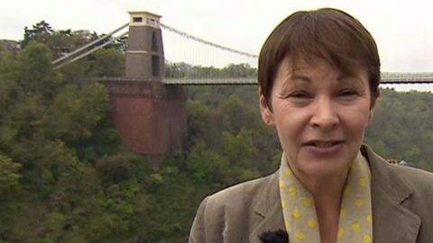 Caroline Lucas at Green Party election launch