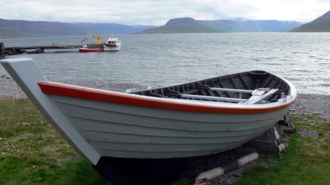 Oldest boat in Iceland, Vigur island.