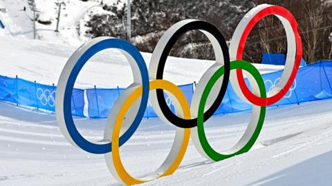 Olympic rings in Beijing