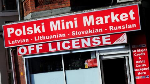 Sign for a Polish shop